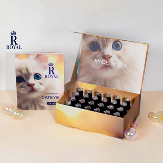 Royal Ceramic Cat Eye Collection 24 Colors w/ 1 Color Book