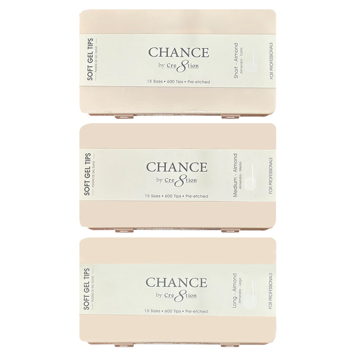 Chance Soft Tips Combo 3 Sizes - ALMOND