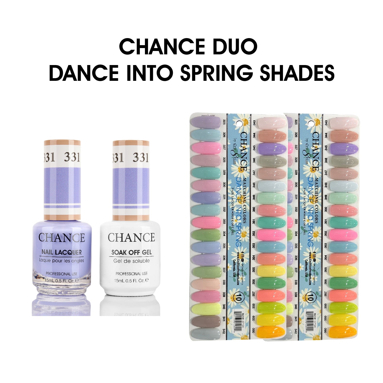 Chance Matching Duo 0.5oz - 36 Colors #325 - #360 - Dance Into