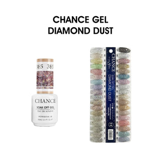 Chance Soak Off Gel 0.5oz - Diamond Dust Collection 36 Colors (#361 - #396) W/ 1 Set Color Chart