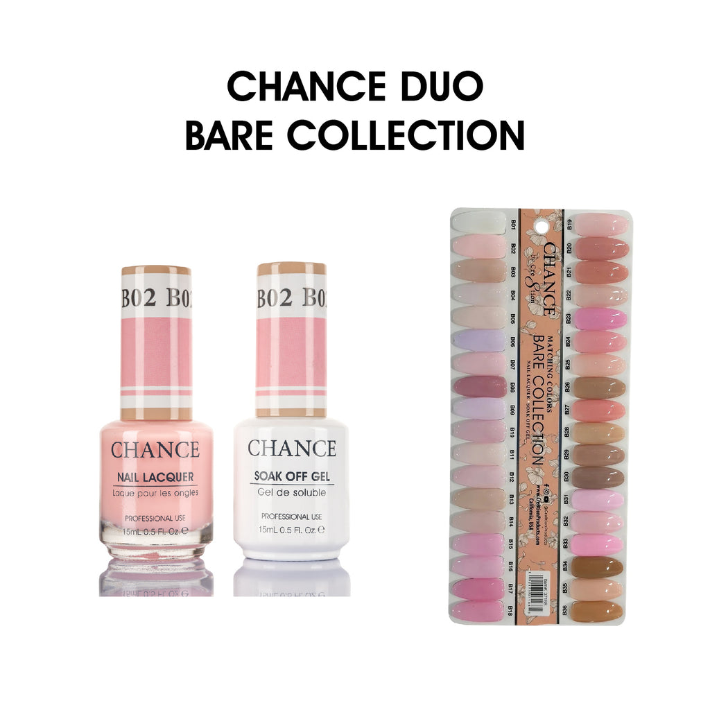 Chance Full Set - Matching Duo 0.5oz - Bare Collection 36 Colors w/ 1 ...