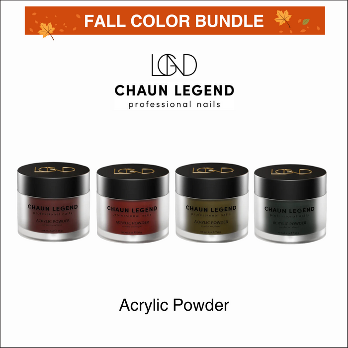 (Fall Color Bundle) Chaun Legend - Acrylic Powder 2oz - Pre-selected 4 colors