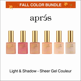 (Fall Color Bundle) Apres - Light & Shadow - Sheer Gel Couleur Collection - Fall (#601-#610)