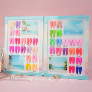 Chisel Summer Breeze Collection Gel + Powder - Set 36 Colors w/ 2 Color Book