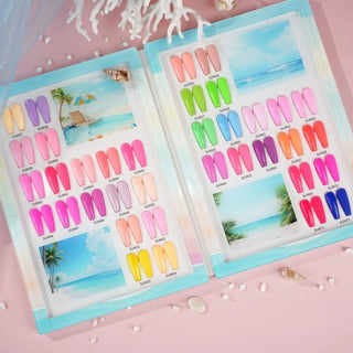Chisel Summer Breeze Collection Gel 0.5oz - Set 36 Colors w/ 1 Acrylic Booklet