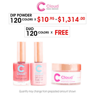 Cloud Nail Design - Hawaii Collection - Full Set Dipping Powder 2oz 120 Colors - Buy 1 Get 1 Set Duo 120 Colors Free