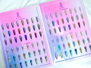 Royal Cat Eye Chrome Powder Collection 2in1 - 24 Colors w/ 1 Color Book