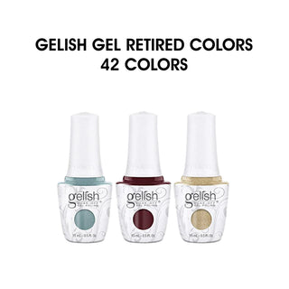 Gelish Soak off Gel Polish Retired Colors - Pre-selected 42  colors ( Grab Bag )