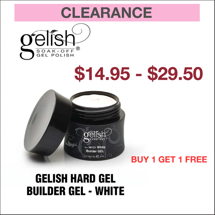 Gel duro Gelish - Gel constructor blanco - Compre 1 y obtenga 1 gratis