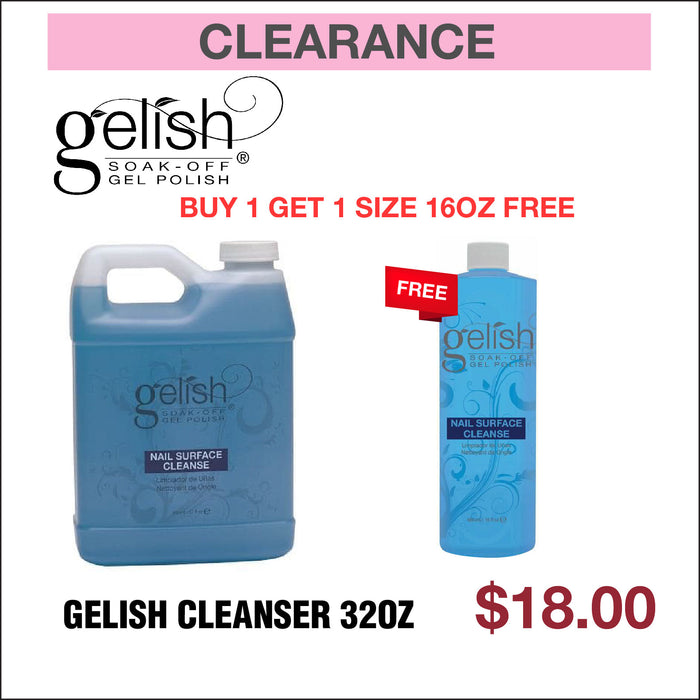 Limpiador de superficies Gelish de 32 oz: compre 1 y obtenga 1 gratis
