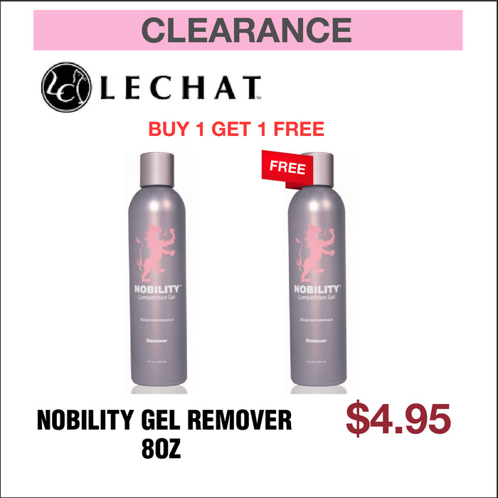 LeChat Nobility Soak Off Gel Removedor - 8oz - Compre 1 y obtenga 1 gratis