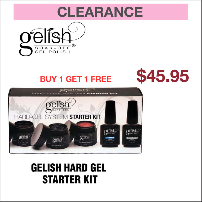 Gelish - Kit de inicio de gel duro - Compre 1 y obtenga 1 gratis