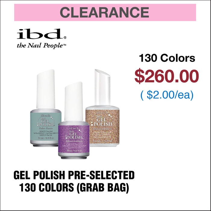 IBD Gel Polish - Pre-selected 130 Colors ( Grab Bag )