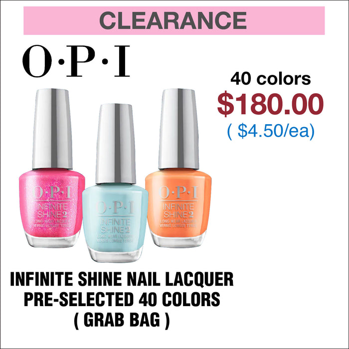 OPI Infinite Shine Nail Lacquer - Pre-selected 40 Colors ( Grab Bag )