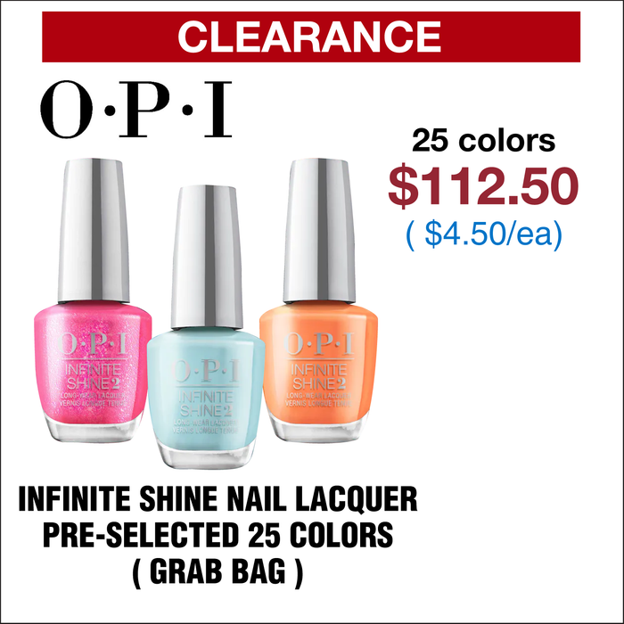 OPI Infinite Shine Nail Lacquer - Pre-selected 25 Colors ( Grab Bag )