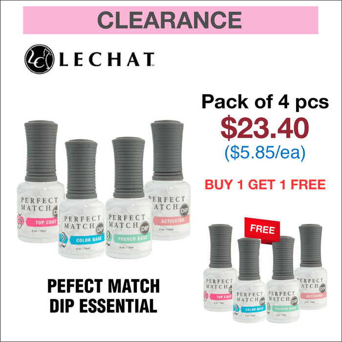 Lechat Pefect Match Dip Essential pack of 4pcs - Buy 1 Get 1 Free