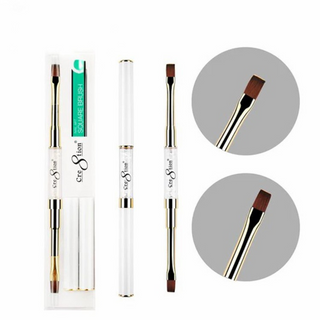 Cre8tion Duo Nail Art Brush Square #8 - Square #10