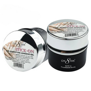 Cre8tion Stick-On Nail Rhinestone Adhesive Gel No-Wipe 0.26oz - Thin