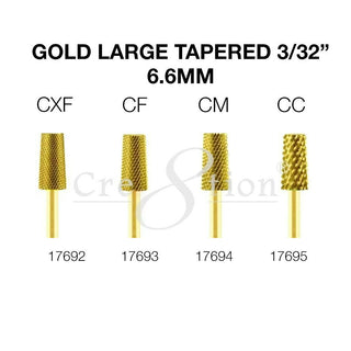 Cre8tion Gold Large Tapered 3/32"