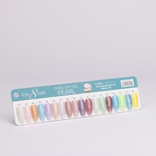 Cre8tion Pearl Gel Color Chart 12 colores