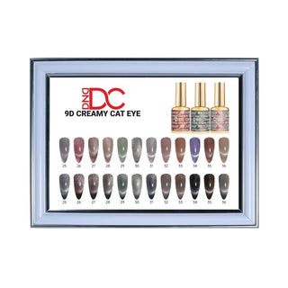 DND DC Framed Color Chart - 9D Cat Eye Creamy