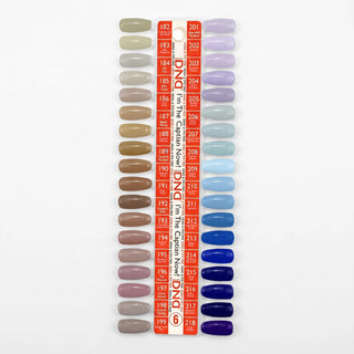 DND Duo Matching Color (HEMA/TPO Free) - 36 Colors Board 6 - I'm The Captian Now! (#182 - #199, #201 - #218) w/ 1 Color Chart