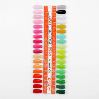 DND Duo Matching Color (HEMA/TPO Free) - 36 Colors Board 7 - Island Gal (#219 - #254) w/ 1 Color Chart