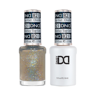 DND Duo Matching Color - OVERLAY GLITTER TOP GELS Collection - 821