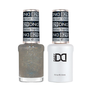DND Duo Matching Color - OVERLAY GLITTER TOP GELS Collection - 829