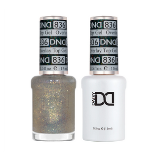 DND Duo Matching Color - OVERLAY GLITTER TOP GELS Collection - 836