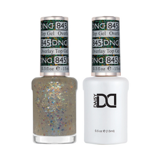 DND Duo Matching Color - OVERLAY GLITTER TOP GELS Collection - 845
