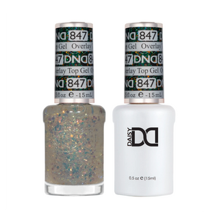 DND Duo Matching Color - OVERLAY GLITTER TOP GELS Collection - 847