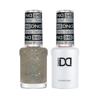 DND Duo Matching Color - OVERLAY GLITTER TOP GELS Collection - 848
