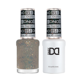 DND Duo Matching Color - OVERLAY GLITTER TOP GELS Collection - 851