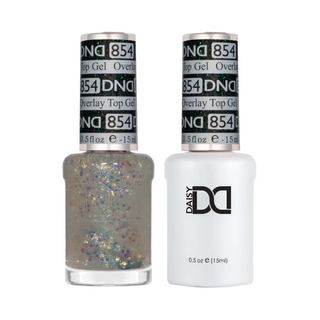 DND Duo Matching Color - OVERLAY GLITTER TOP GELS Collection - 854