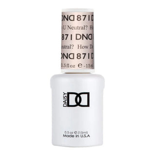 DND Gel Polish - Sheer Collection - 871 How Do U Neutral? — DND Gel Polish | C8 Nail Supply