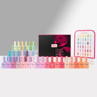 PLA Gel Polish 0.6oz - Fresh Picked Collection 36 Colors w/ 1 Color Chart