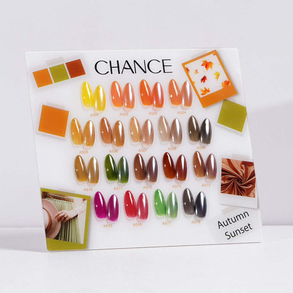 Chance Counter Display Color Chart - Autumn Sunset Col… | C8 – C8 Nail ...