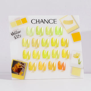 Chance Counter Display Color Chart - Yellow Ritz Collection #12 18 colors