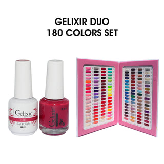 Gelixir Duo Matching Color - Full Set 180 colors  w/ 1 Color Chart Book