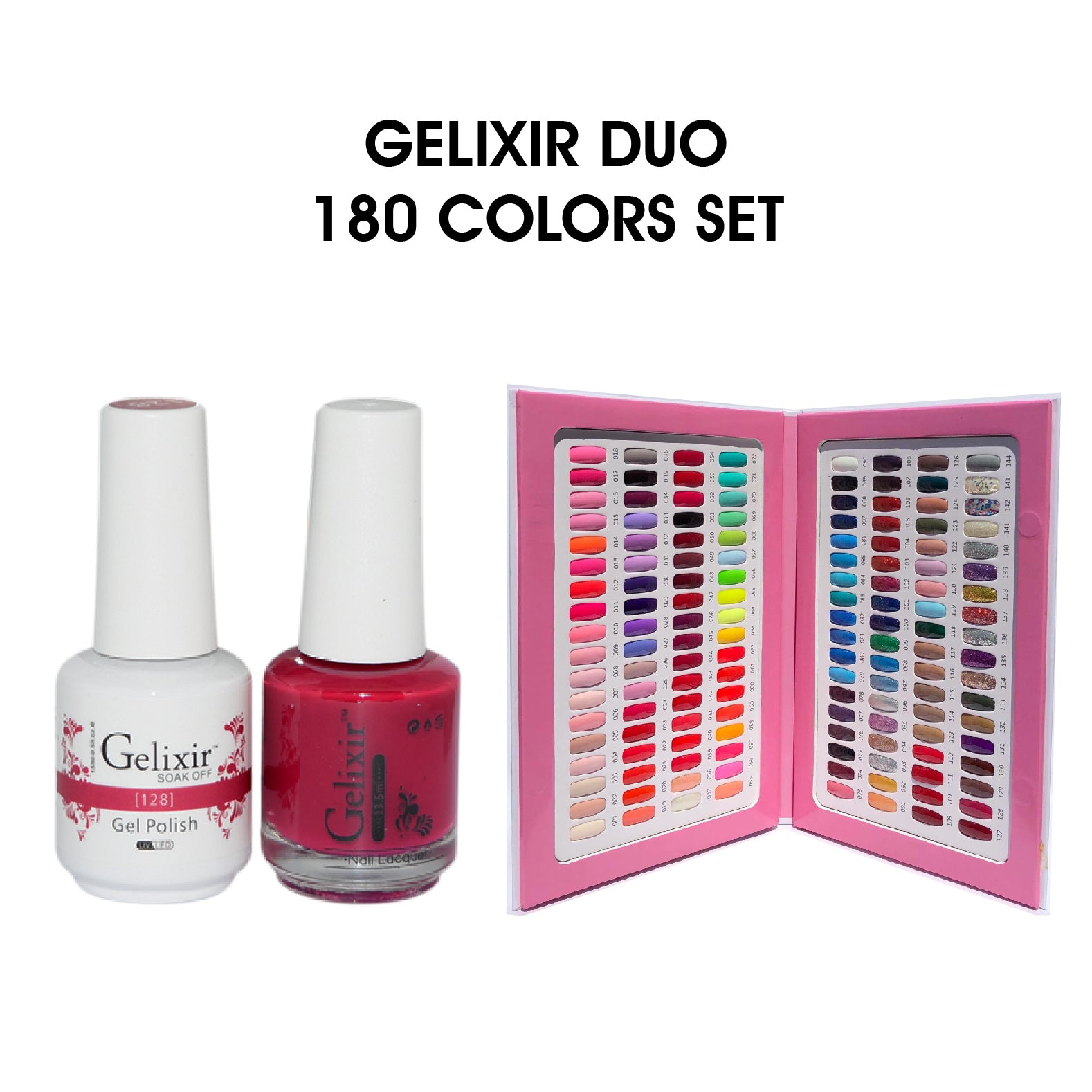 Full Set 180 Colors w/ 1 Color Chart Book | C8 Nail Supply
