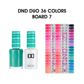DND Duo Matching Color - 36 colors Board 7 (#638 - 673) w/ 2 Color Charts