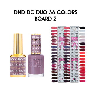 DND DC Duo Matching Color - 36 colors Board 2 (#037 - #072) w/ 2 Color Charts