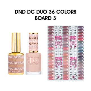 DND DC Duo Matching Color - 36 colors Board 3 (#073 - #108) w/ 2 Color Charts
