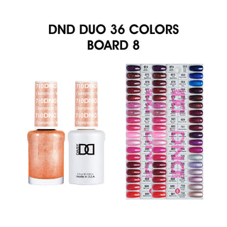 DND Duo Matching Color - 36 colors Board 8 (#674 - #710) w/ 2 Color Charts