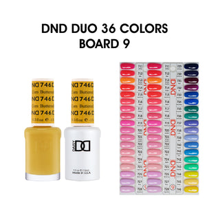DND Duo Matching Color - 36 colors Board 9 (#711 - #746) w/ 2 Color Charts