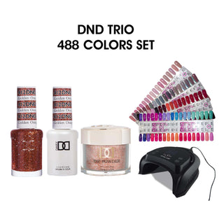 DND Trio Matching Color - Full set 488 colors w/ 1 set Color Chart (#1-13) & 1 Cre8tion Corded Lamp