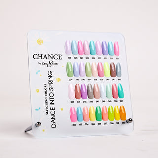 Chance Counter Display Color Chart - Spring Collection