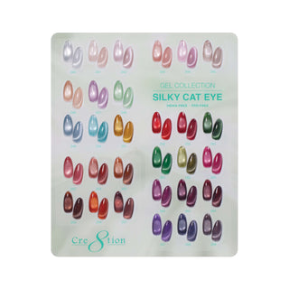 Cre8tion Counter Display Color Chart - Cat Eye Silky 30 Colors