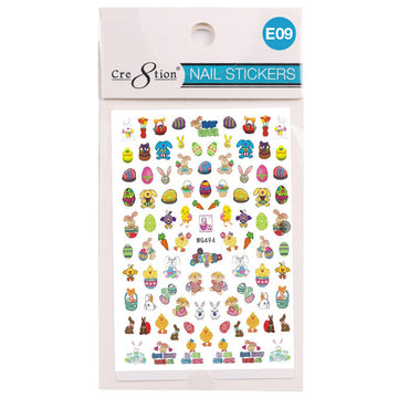 Cre8tion Nail Art Sticker Easter - Juego completo de 10 estilos